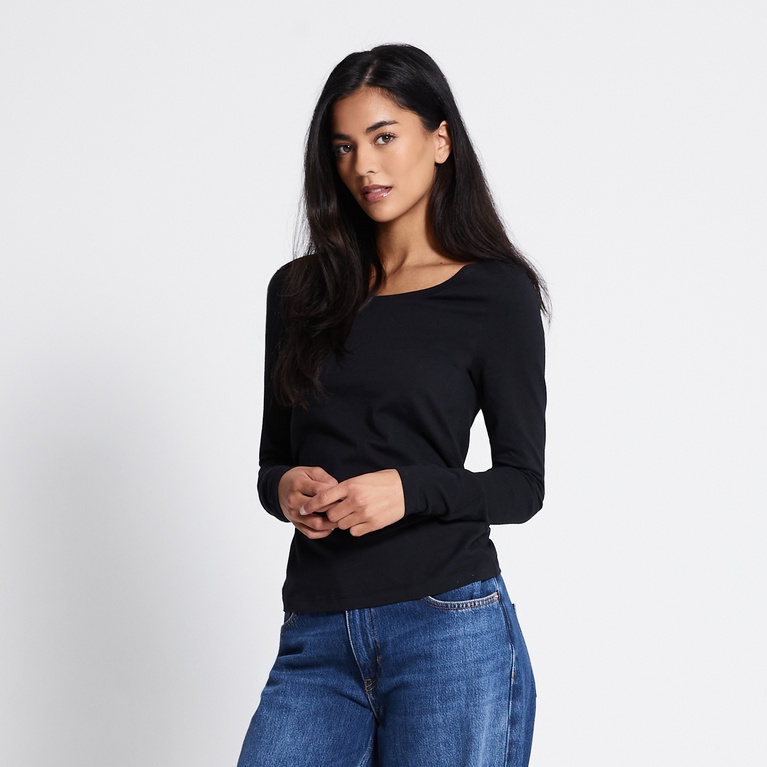 Basic long sleeve top "Fredrika"